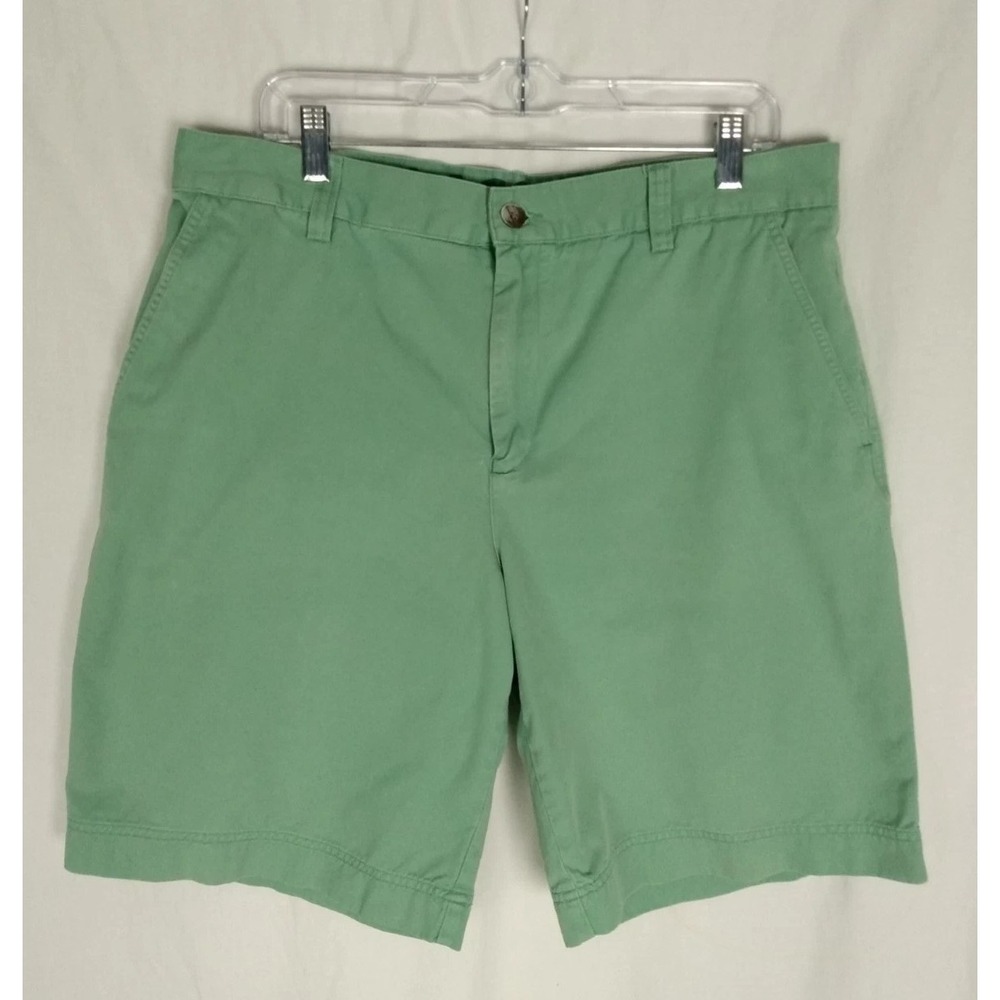 Lacoste Mens  Size 44‎ Green Flat Front Cotton Casual Shorts